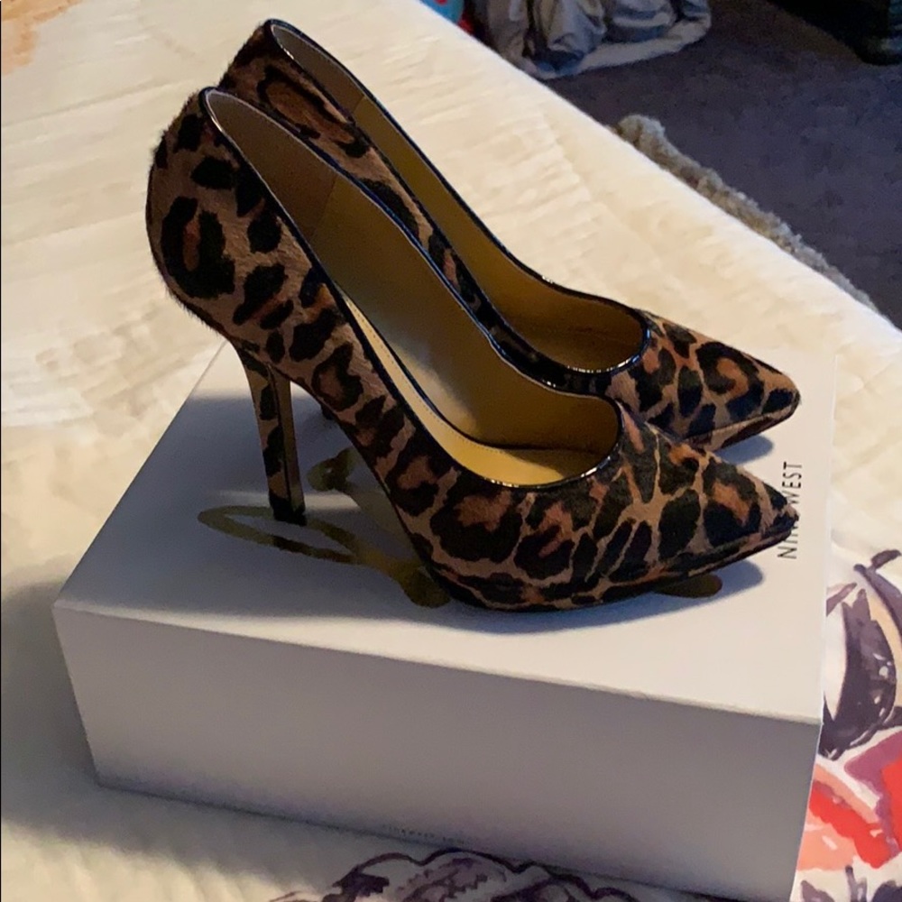 Leopard print heels